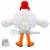 White Turkey Mascot Costume