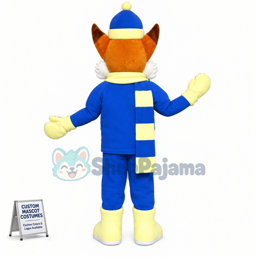 Winter Fox Mascot Costume