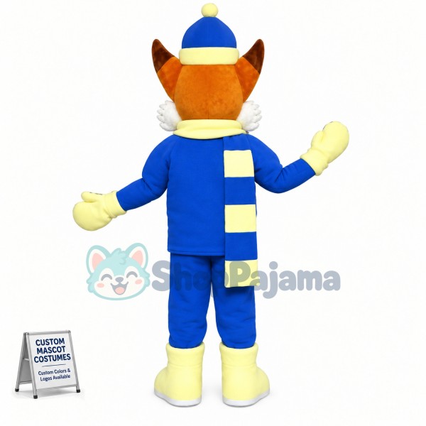 Winter Fox Mascot Costume