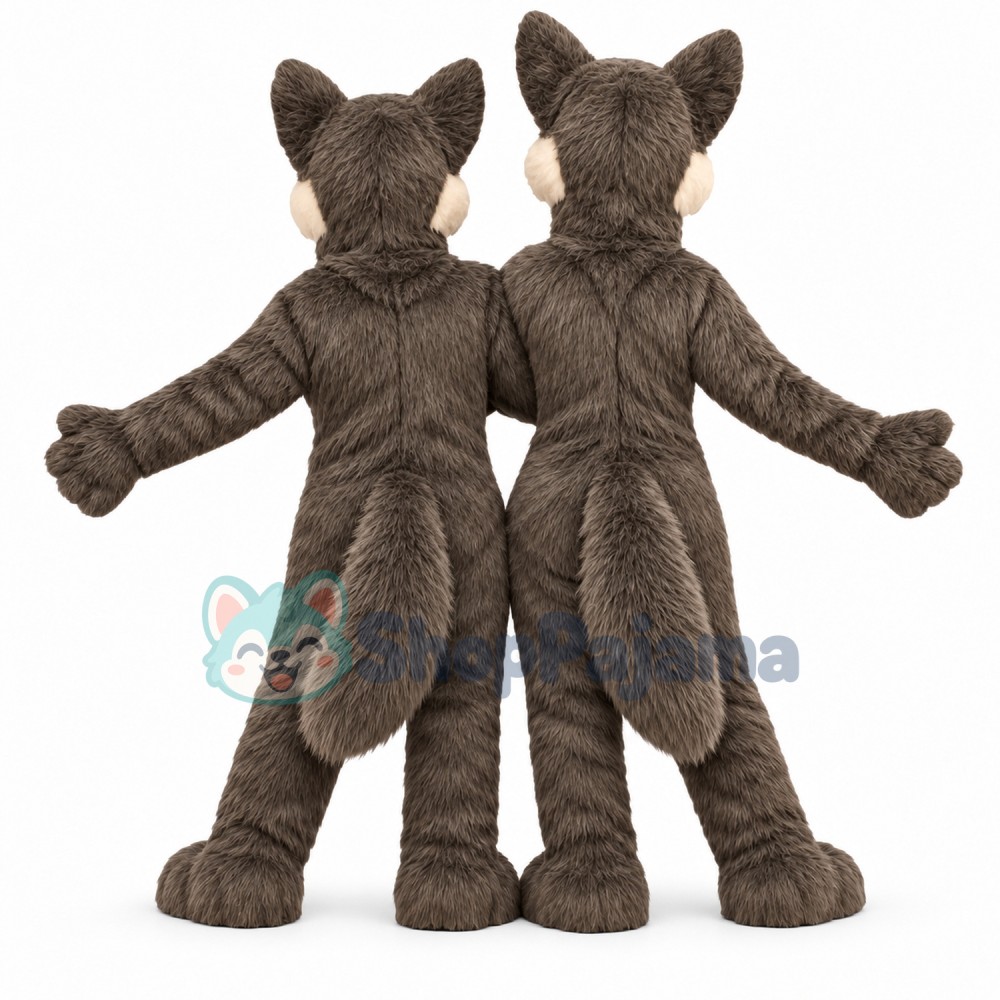 Boy & Girl Wolf Mascot Costume