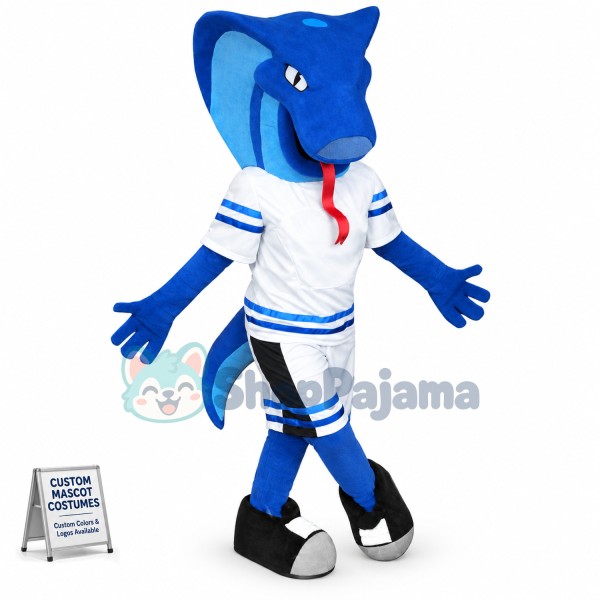 Blue Viper Mascot Costume