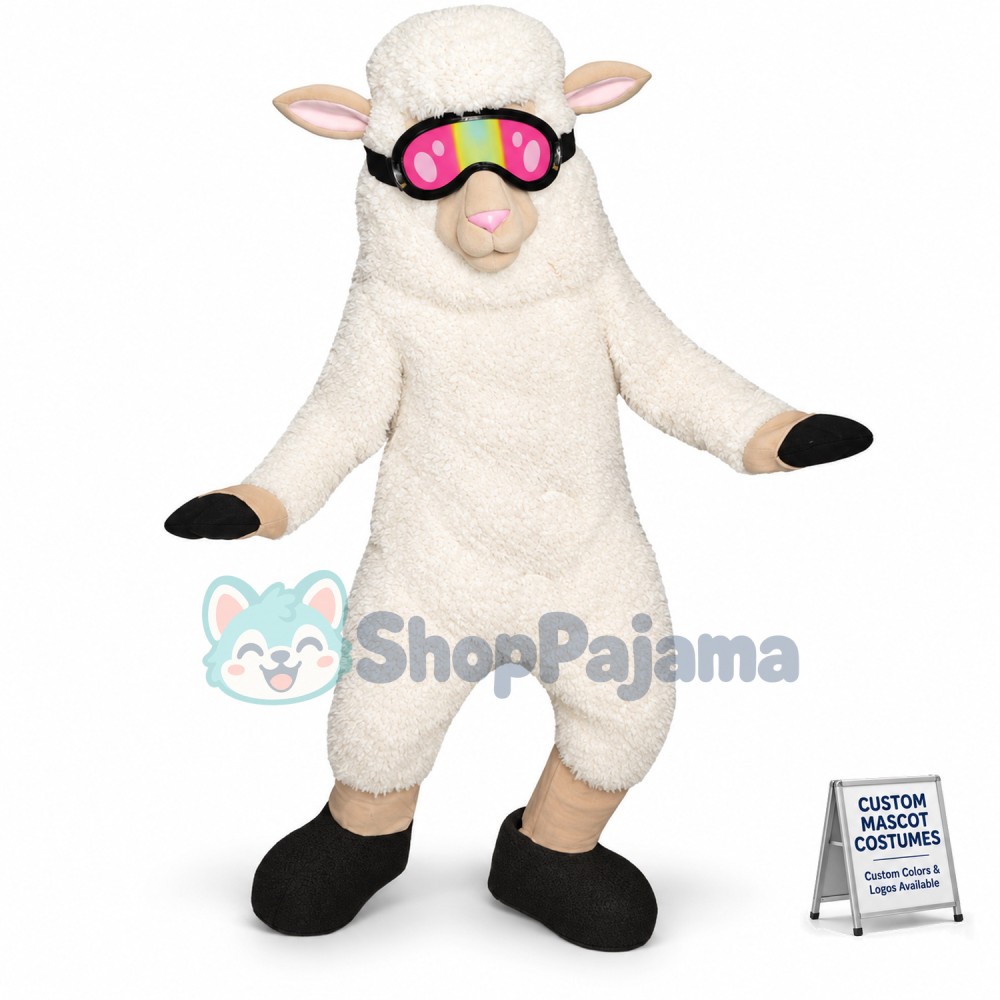 Cute Lightweight Sheep Mascot Costume
