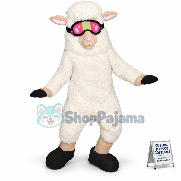 Cute Lightweight Sheep Mascot Costume