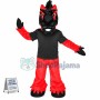 Black & Red Horse Mascot Costume