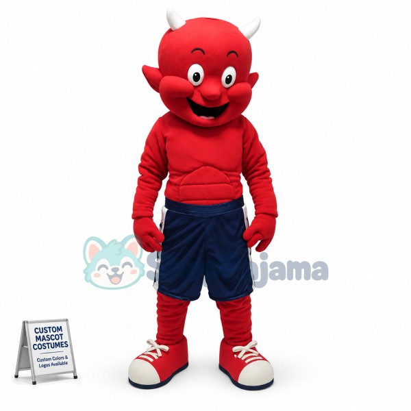 Cute Lightweight Devil Mascot Costume