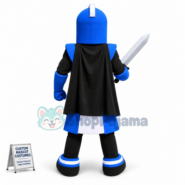 Blue Titan Knight Mascot Costume