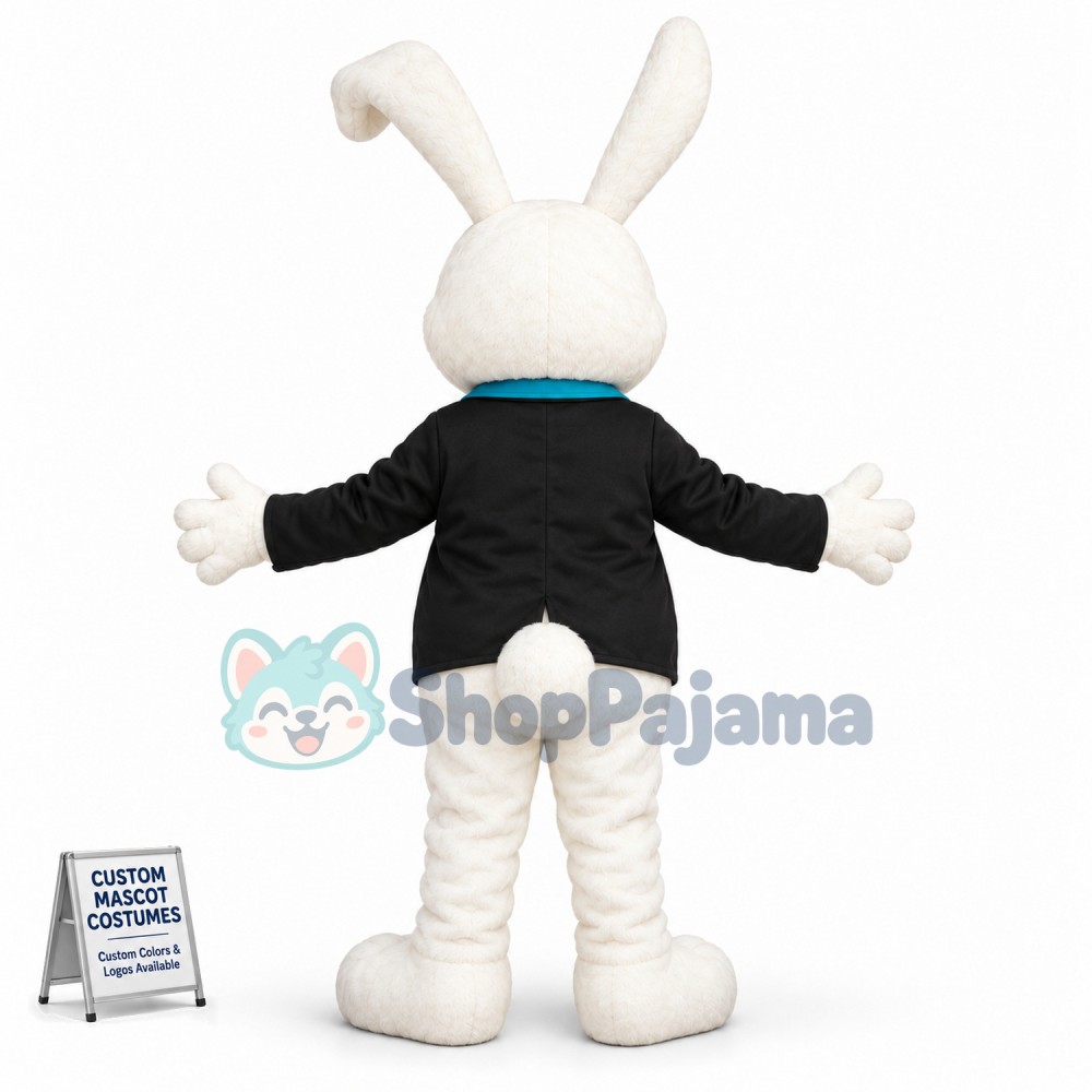 Cute White Lightweight Rabbit Mascot Costume