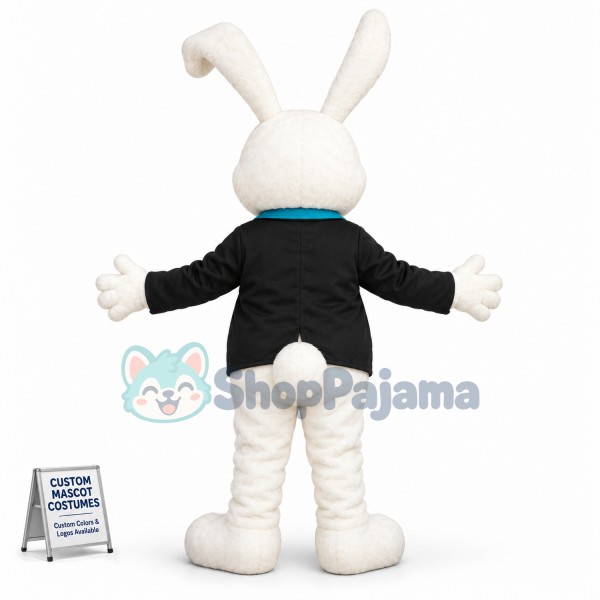 Cute White Lightweight Rabbit Mascot Costume