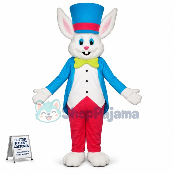 Happy Lightweight Rabbit Mascot Costume