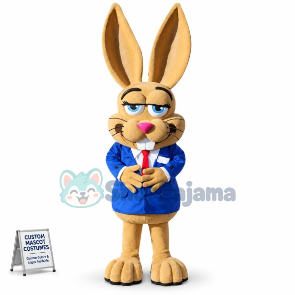 Cute Jackrabbit Mascot Costume