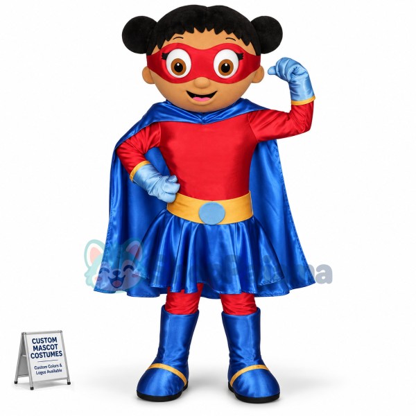 Super Hero Girl Mascot Costume