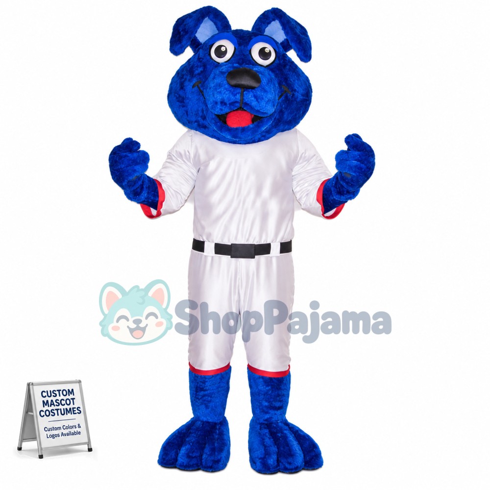 Blue Lightweight Dog Mascot Costume
