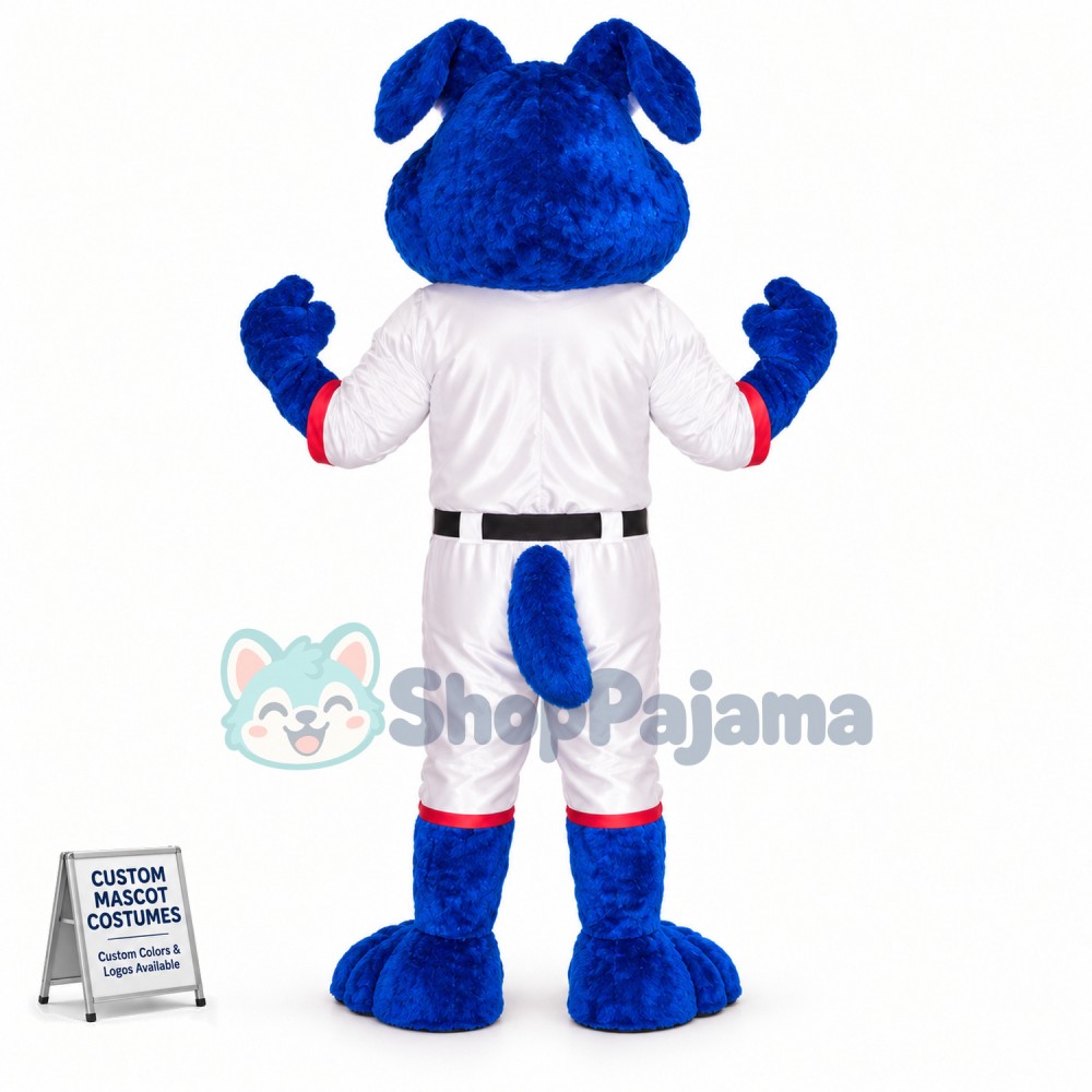 Blue Lightweight Dog Mascot Costume