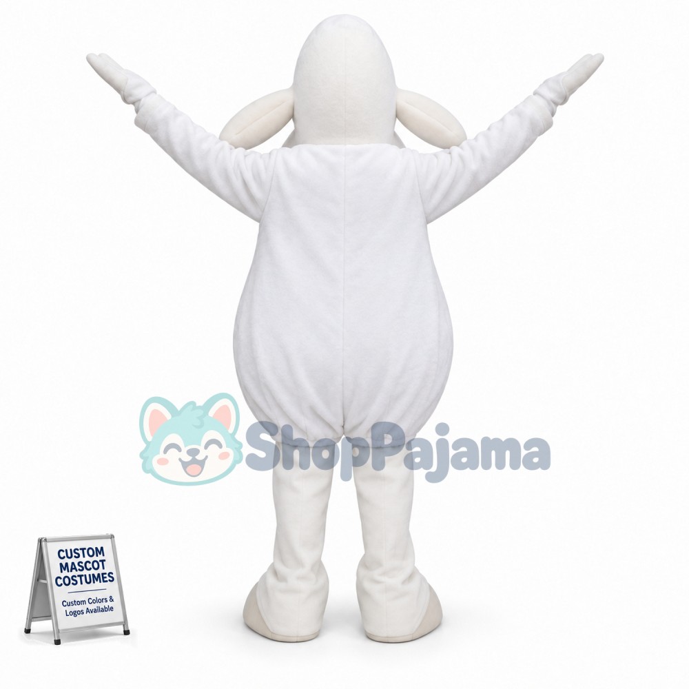 White Sheep Mascot Costume