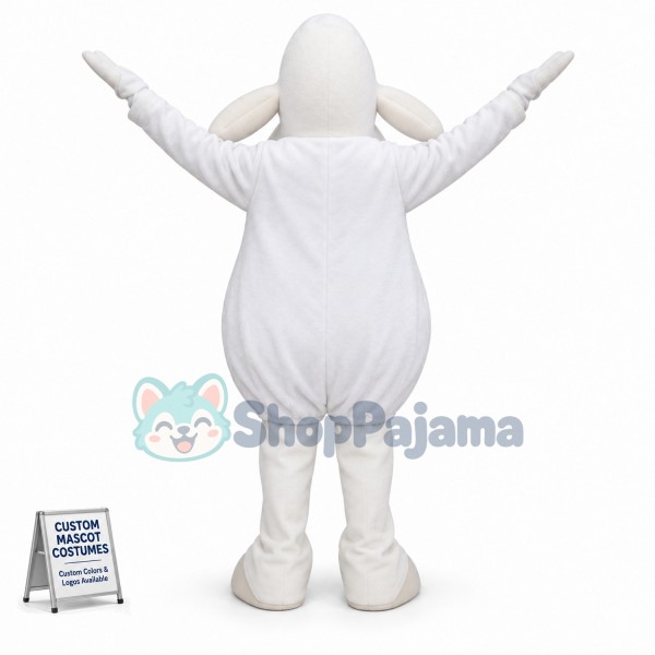 White Sheep Mascot Costume