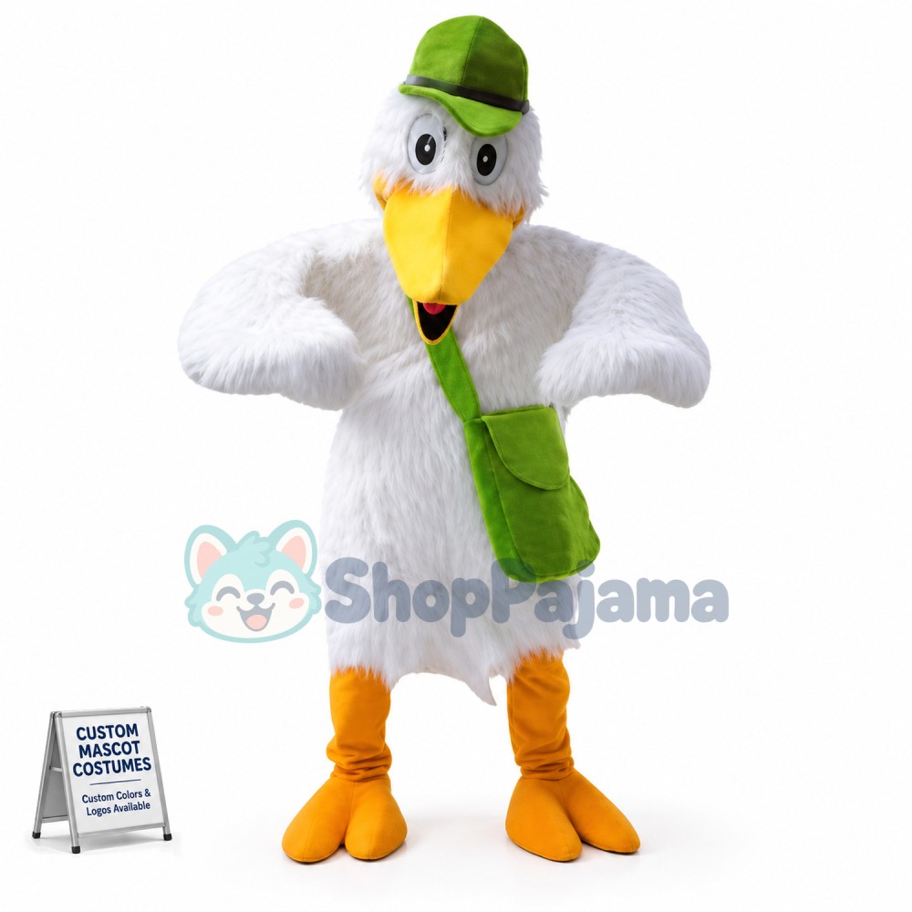Cute Stork Mascot Costume