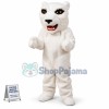 White Lightweight Tiger Mascot Costume