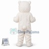 White Lightweight Tiger Mascot Costume