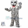 White Bengal Tiger Mascot Costume