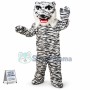 White Bengal Tiger Mascot Costume