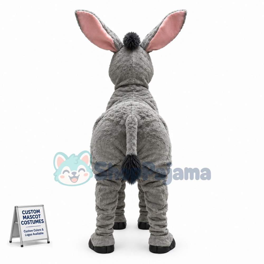 Two Person Donkey Mascot Costume Custom Mascot