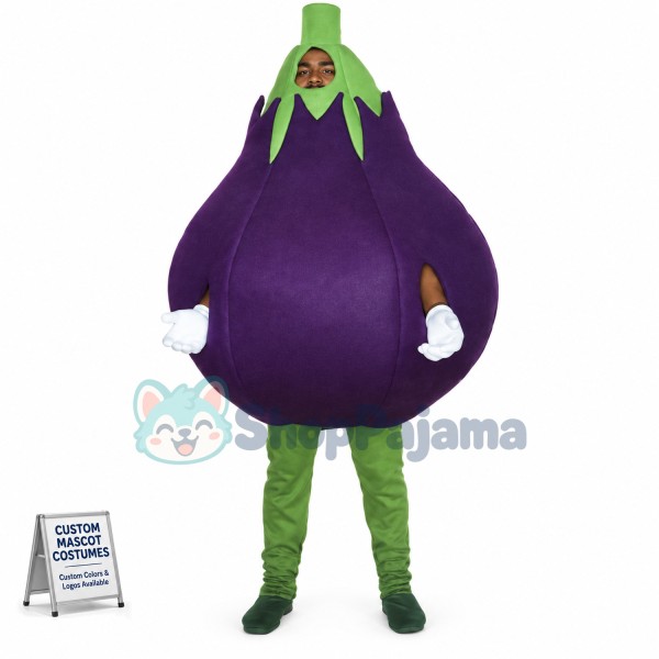 Eggplant Mascot Costume Custom Mascot