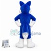 Blue Furry Husky Mascot Costume