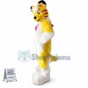 Yellow Husky Mascot Costume