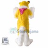 Yellow Husky Mascot Costume