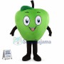 Cyan Apple Mascot Costume