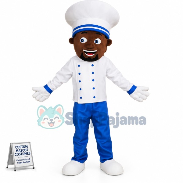Chocolate Chef Uncle Mascot Costume