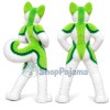 Green & White Husky Dog Mascot Costume