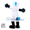 White Fox Wolf Realistic Mascot Costume