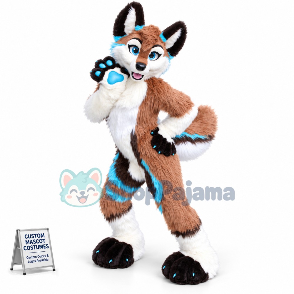 Dog Fox Wolf Realistic Mascot Costume