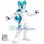 Blue & White Husky Dog Mascot Costume