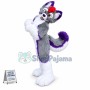 Grey Husky Dog Mascot Costume