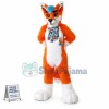 Friendly Wolf Dog Mascot Costume