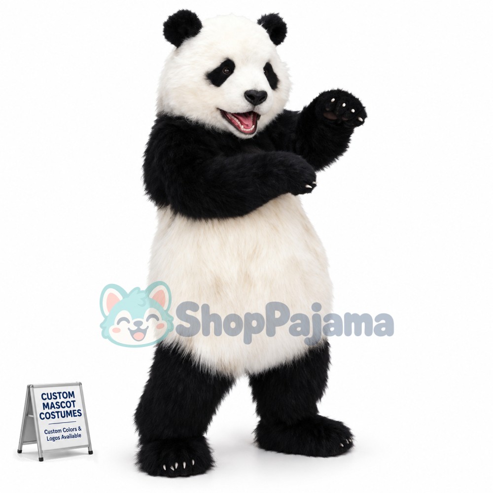 Realistic Panda Mascot Costume