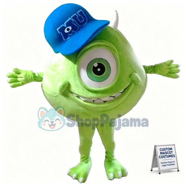Mike Wazowski Mascot Costume