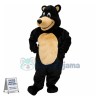 Superb Black Bear Mascot Costume