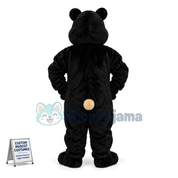 Superb Black Bear Mascot Costume