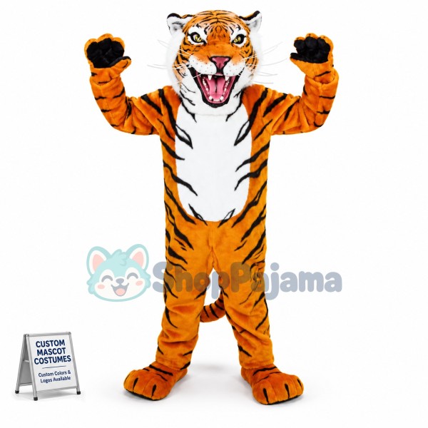 Tiger Mascot Costume for Adults