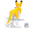 Yellow Husky Dog Mascot Costume