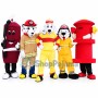 Superb Fire Dog Mascot Costume