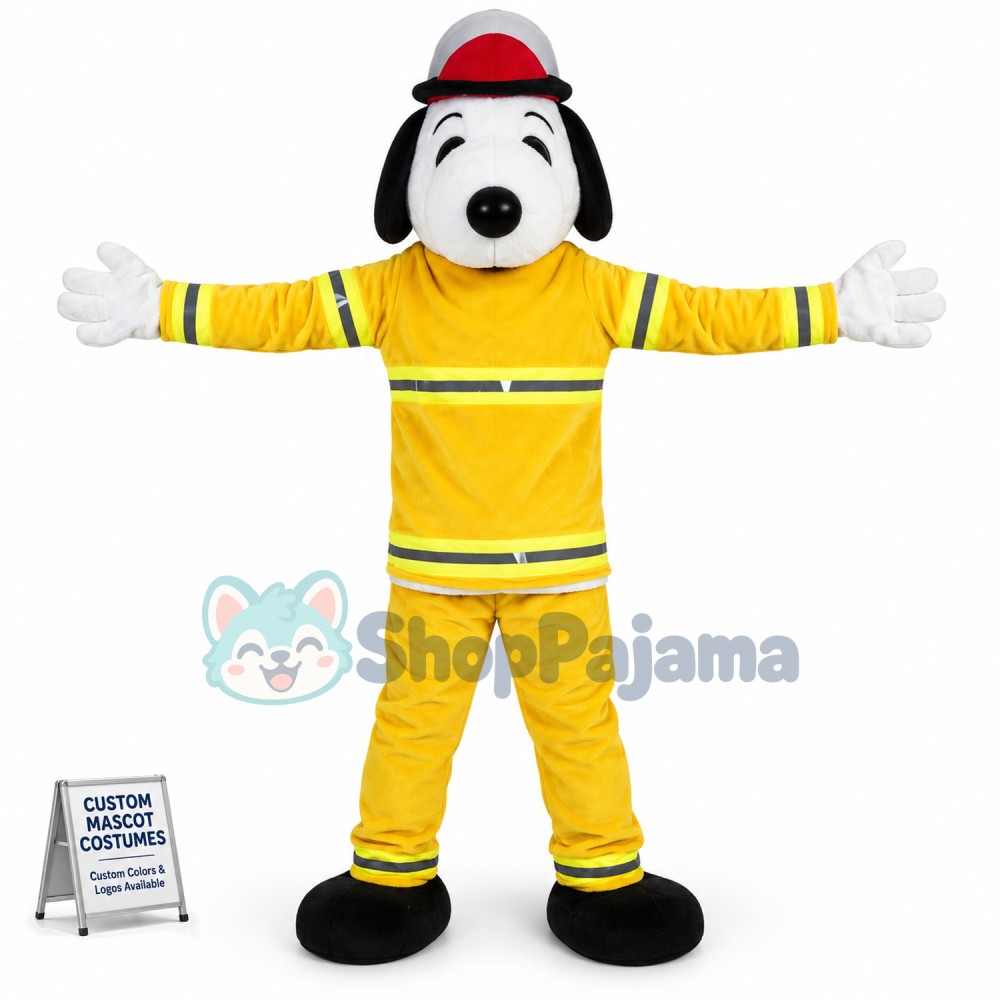 Professional Fire Dog Mascot Costume