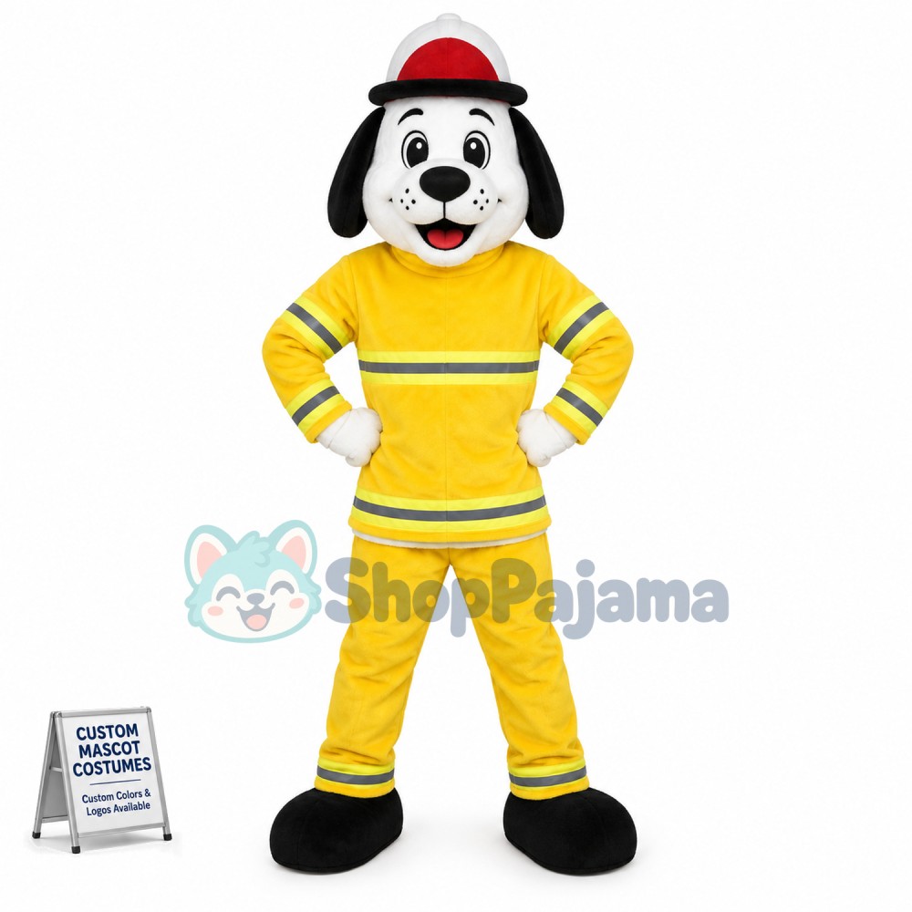Professional Fire Dog Mascot Costume