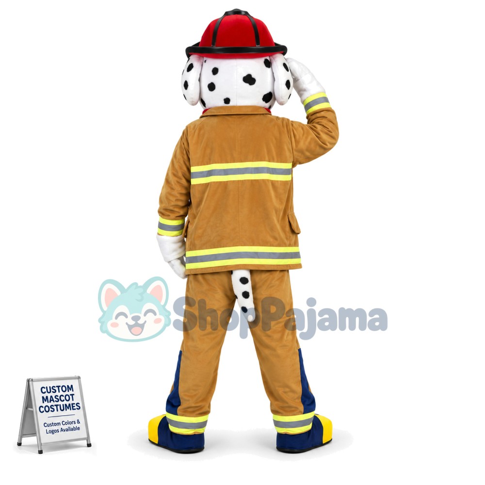 Professional Lightweight Fire Dog Mascot Costume
