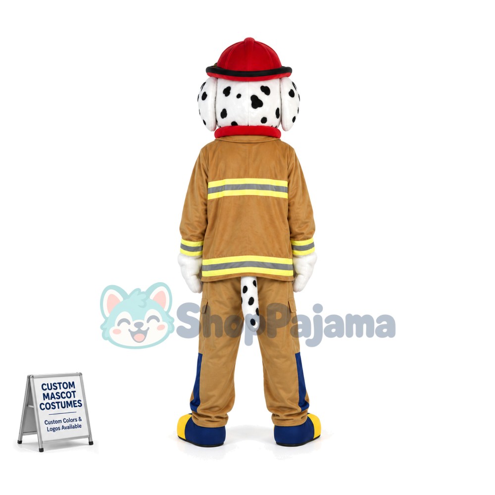 Professional Lightweight Fire Dog Mascot Costume