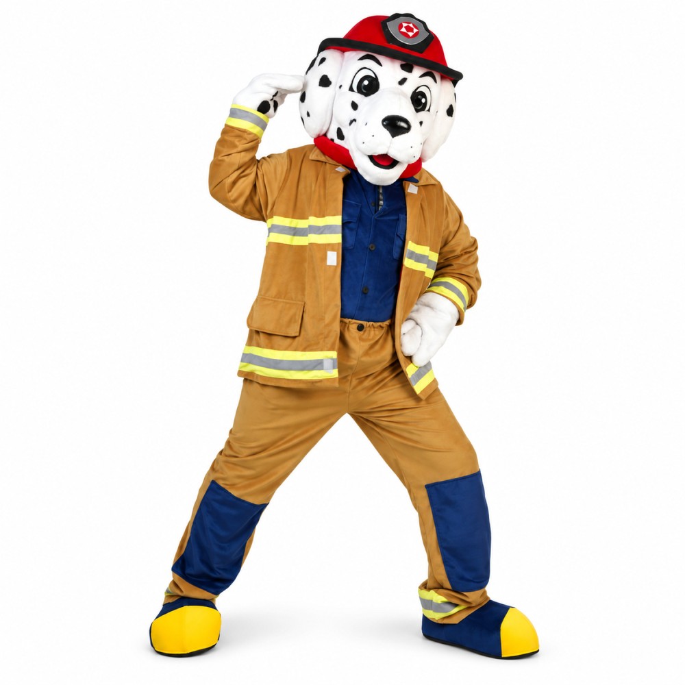 Professional Lightweight Fire Dog Mascot Costume
