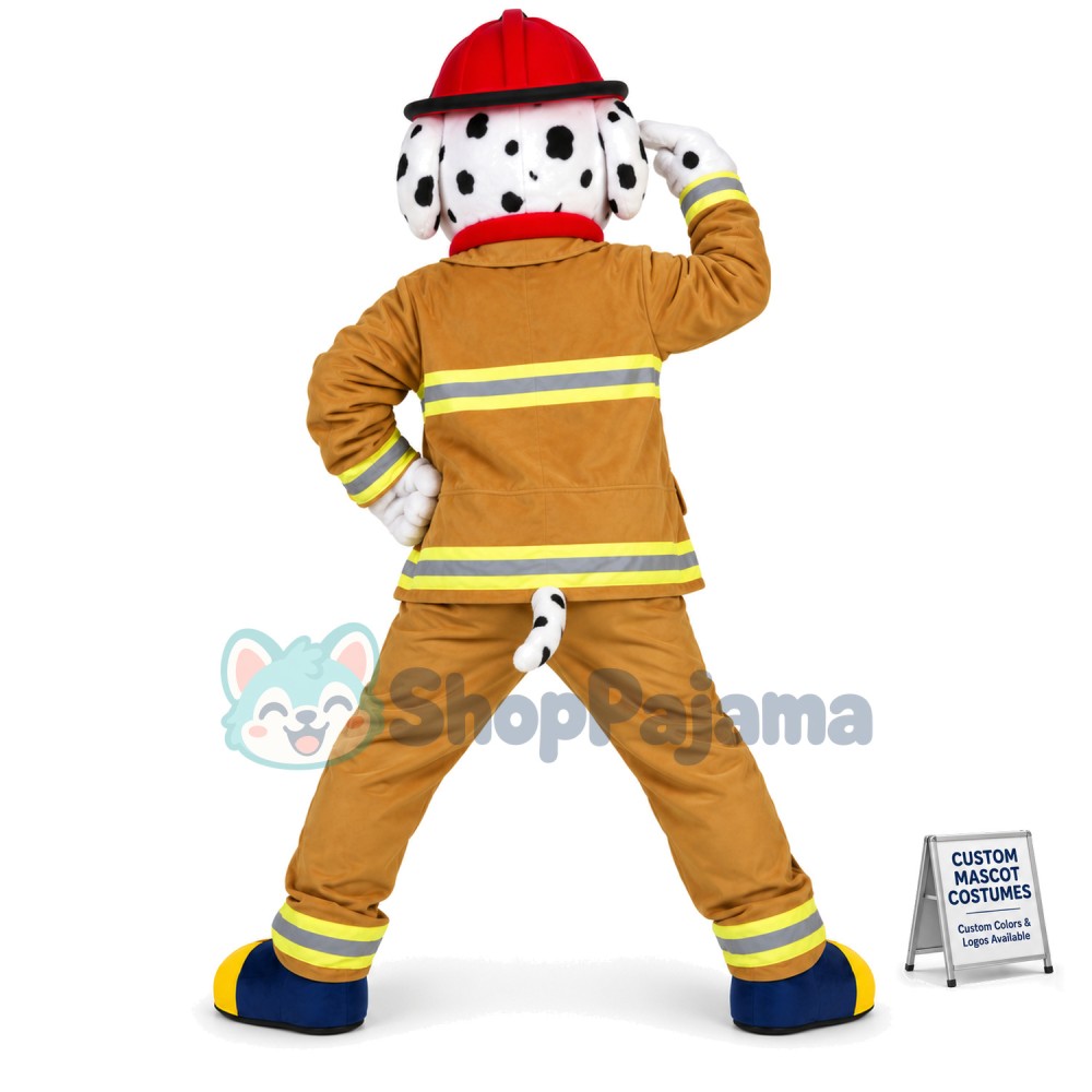 Professional Lightweight Fire Dog Mascot Costume